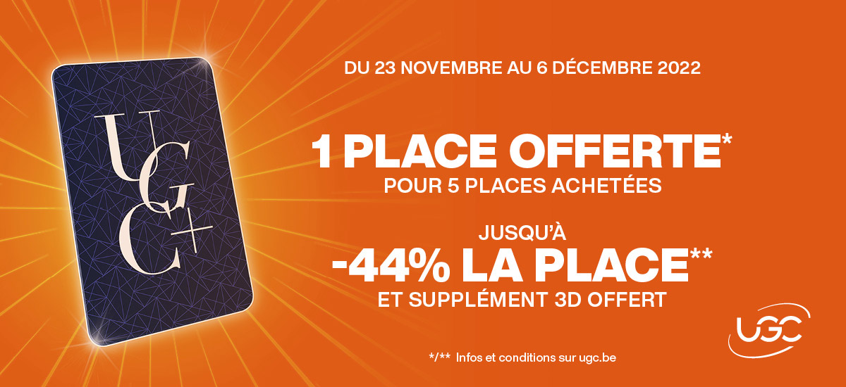 1 place offerte pour 5 places achetées