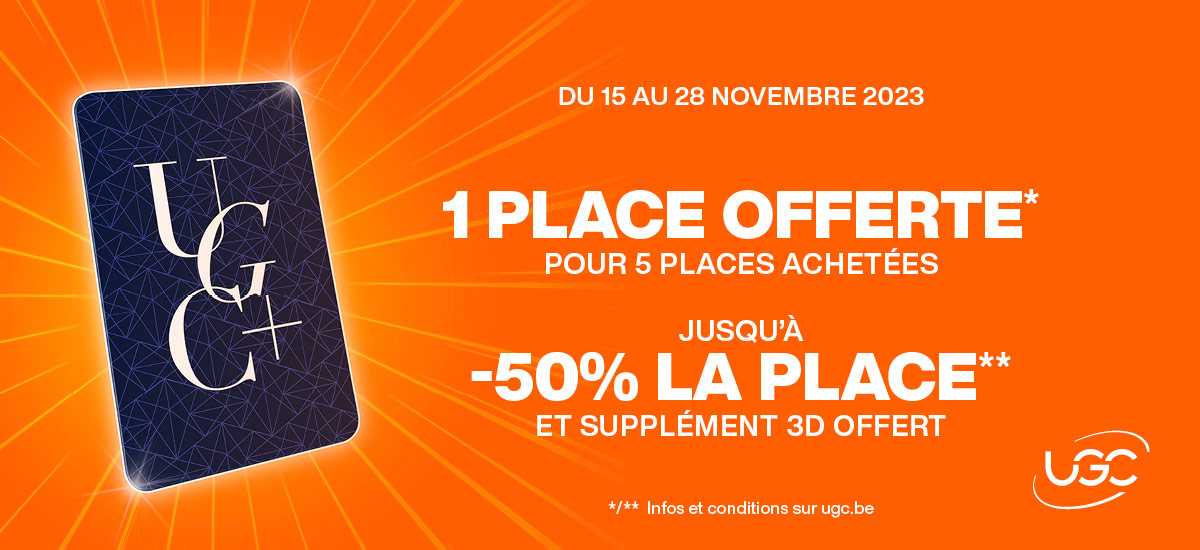 1 place offerte pour 5 places achetées