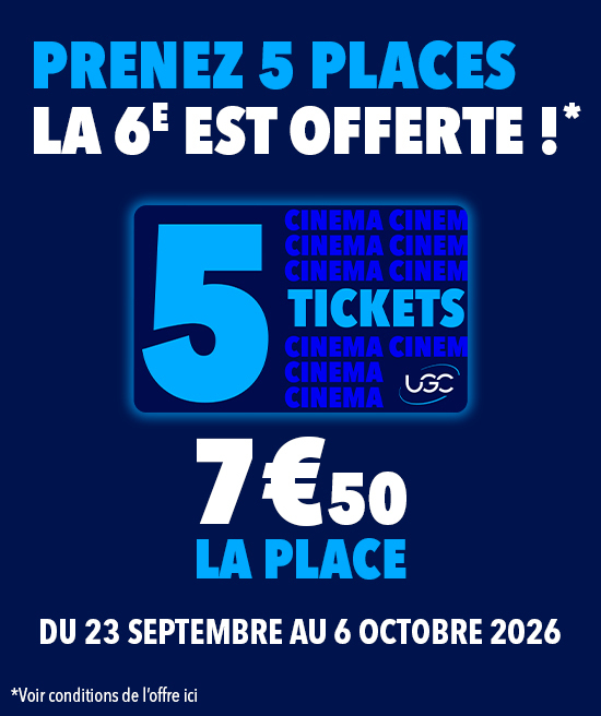 Carte UGC 5 tickets