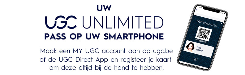 Uw UGC Unlimited Pass op uw smartphone