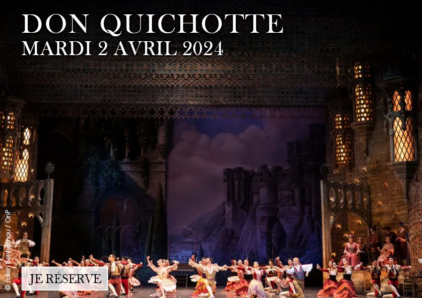 Don Quichotte de Rudolf Noureev mardi 2 avril 2024 à 19h30.