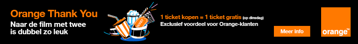 Orange Thank You : Naar de film met twee is dubbel zo leuk. 1 ticket kopen = 1 ticket gratis op dinsdag. Exclusief voordeel voor Orange-klanten. Cliquez pour en savoir plus.